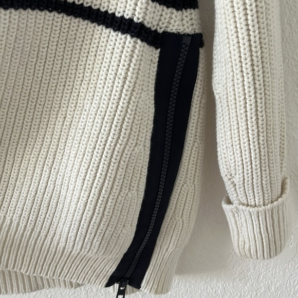 Kate Spade Aura Fisherman Knit Zip Sweater - Picture 4 of 9
